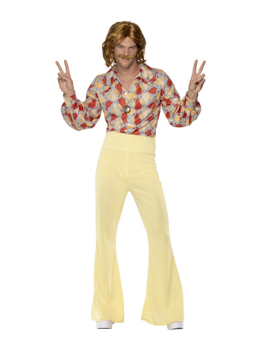 Uomo 1960s 60s Hippy Costume Uomo 60's Hippie Vestito Da Smiffys