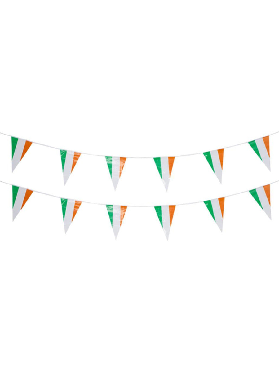 St Patricks Day Triangle Bunting, Plastic