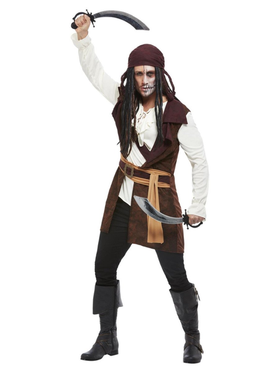 Dark Spirit Pirate Costume, Brown