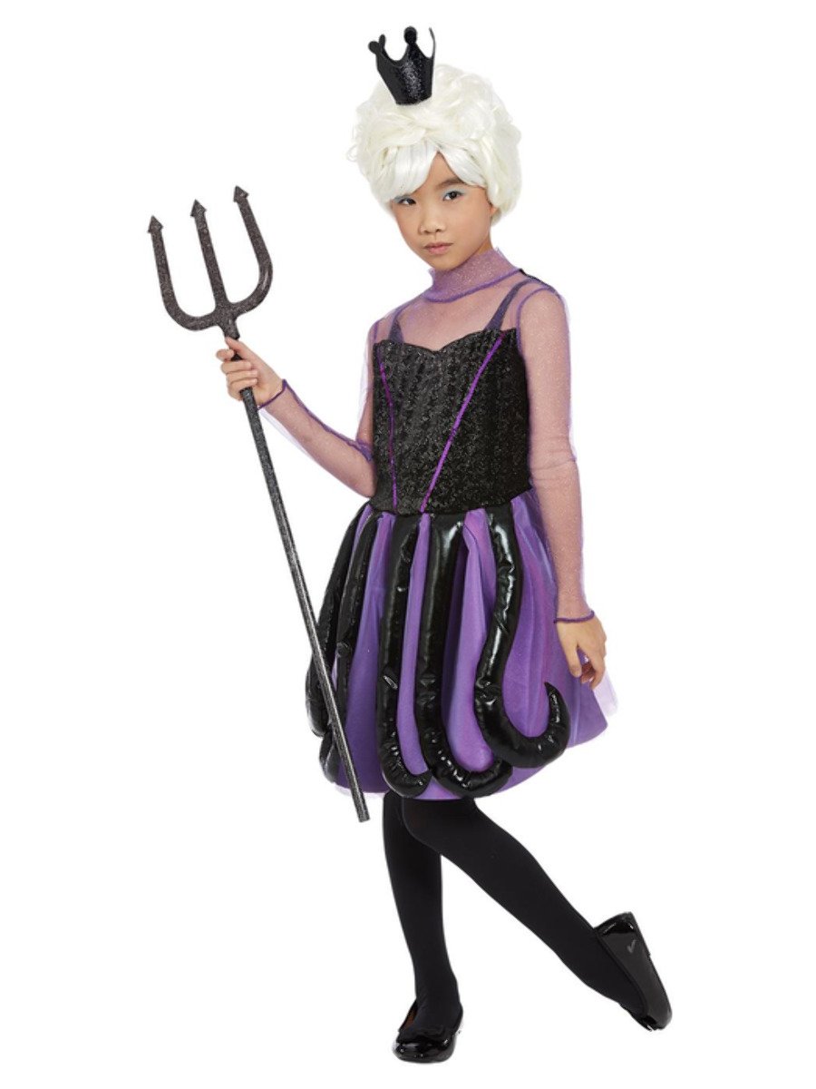 Girls Evil Sea Witch Costume Alt1