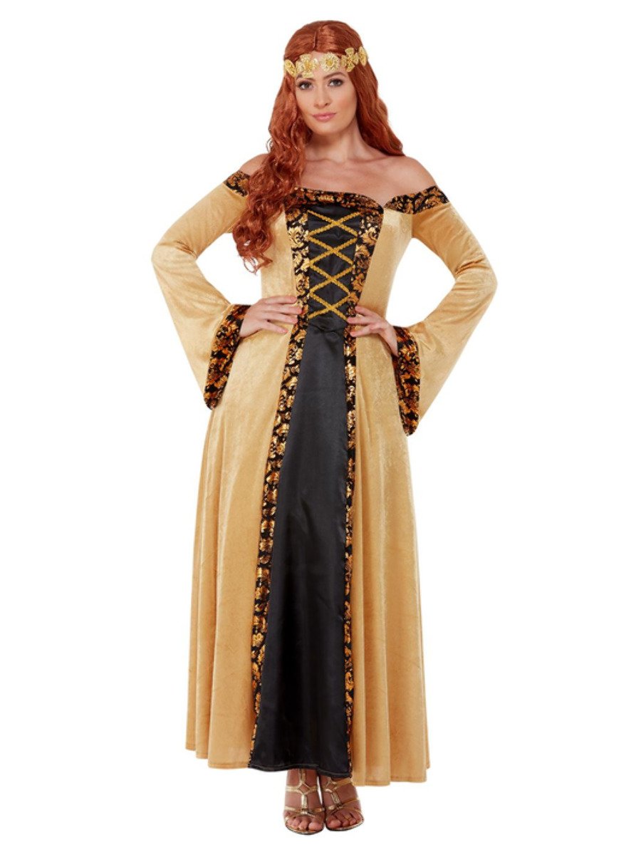 Deluxe Medieval Countess Costume, Gold