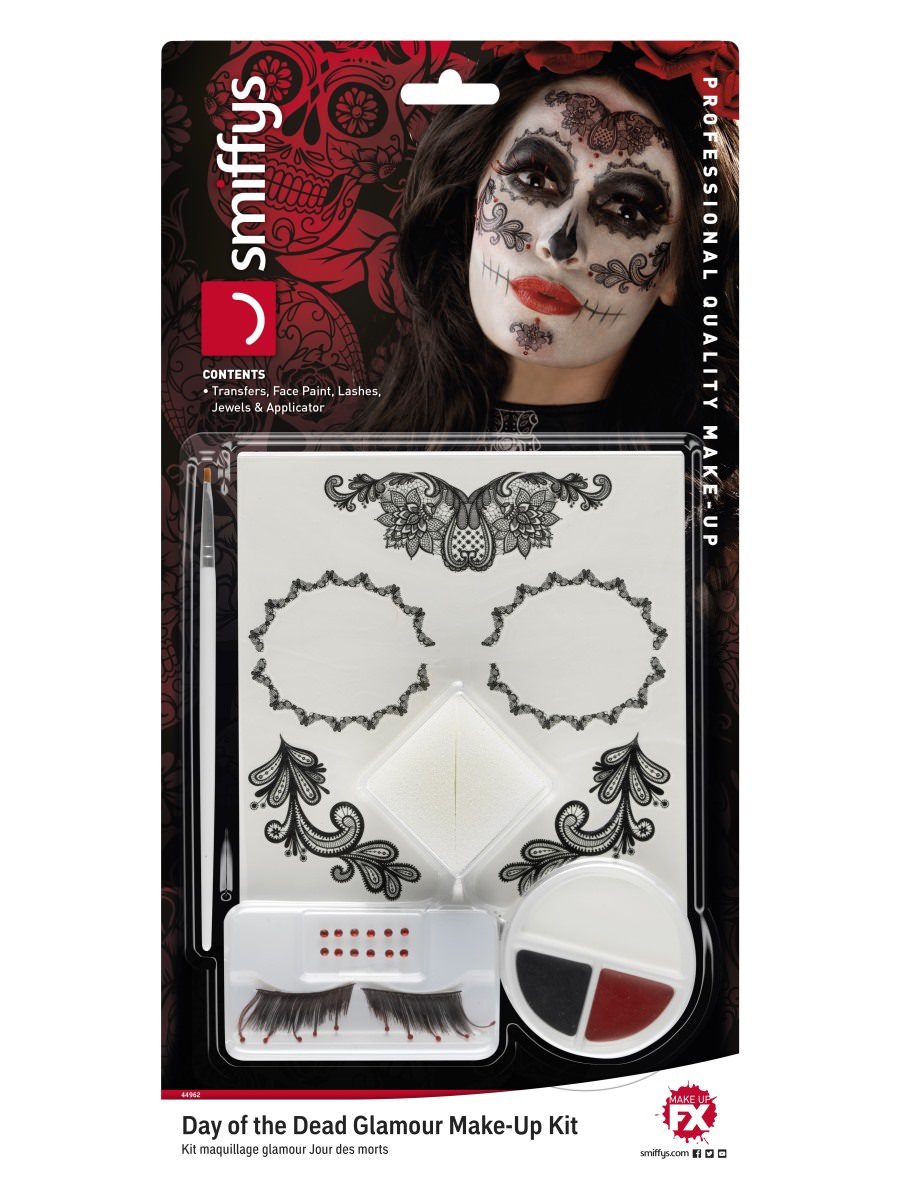 Day of the Dead Glamour Make-Up Kit, with Alternative View 6.jpg