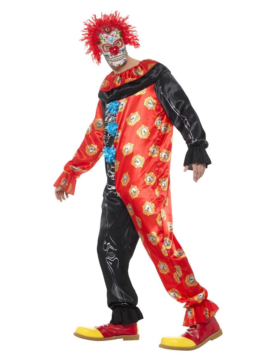 Deluxe Day of the Dead Clown Costume Alternative View 1.jpg