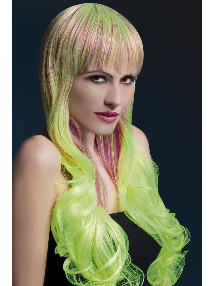 Fever Emily Wig, Purple & Yellow