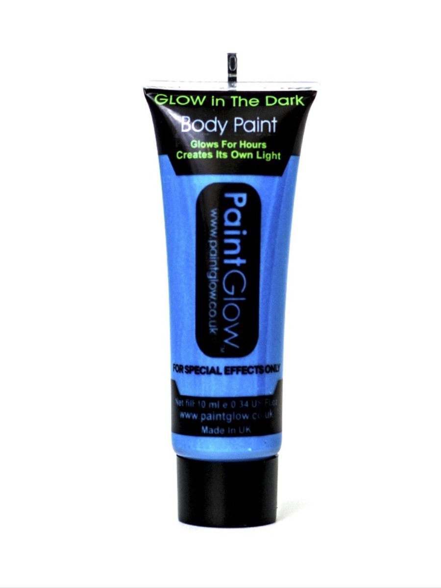 Glow in the Dark Body Paint, Blue, 10ml