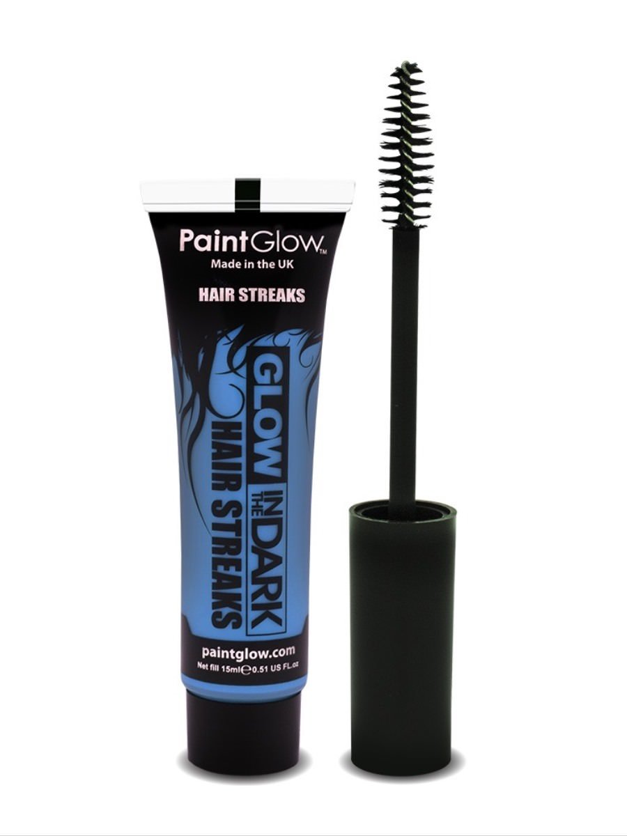 Glow in the Dark Hair Streaks, Blue, 15ml