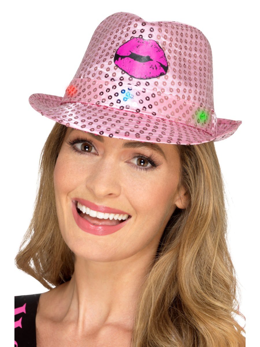 Light Up Sequin Hen Party Trilby Hat