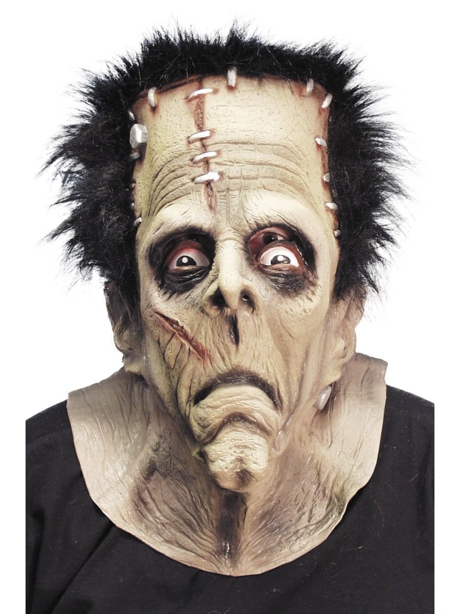 Smiffys Men's Decaying Zombie Mask with Hair