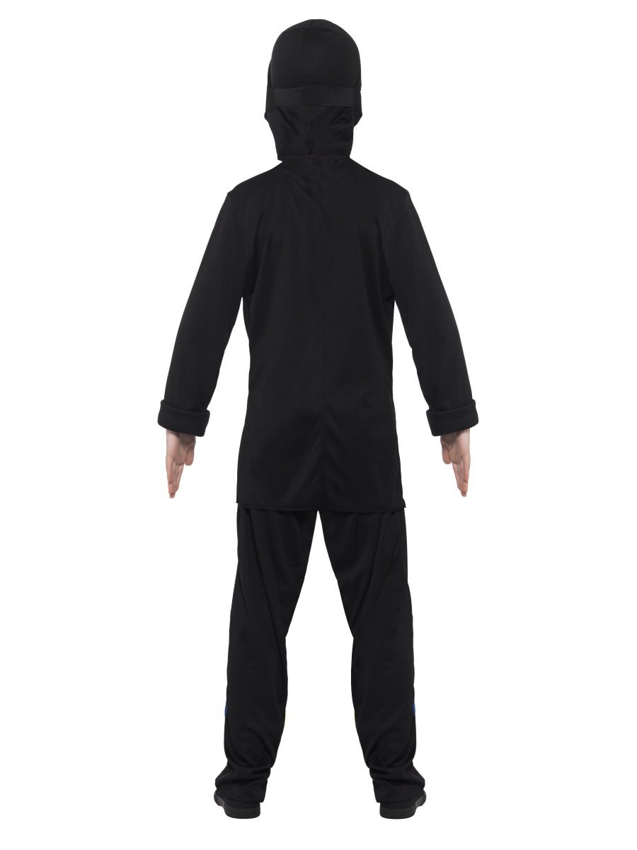Ninja Assassin Costume, Black & Blue Alternative View 2.jpg