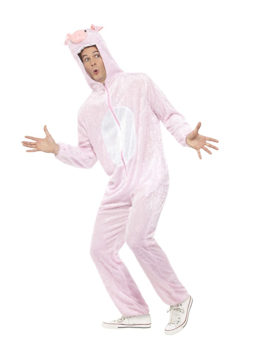 Pig Costume, Jumpsuit with Hood Alternative View 1.jpg