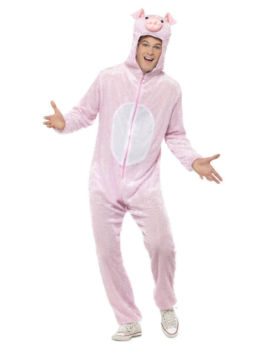 Pig Costume, Jumpsuit with Hood