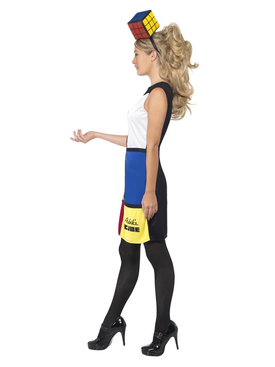 Rubik's Cube Costume, with Headband Alternative View 1.jpg