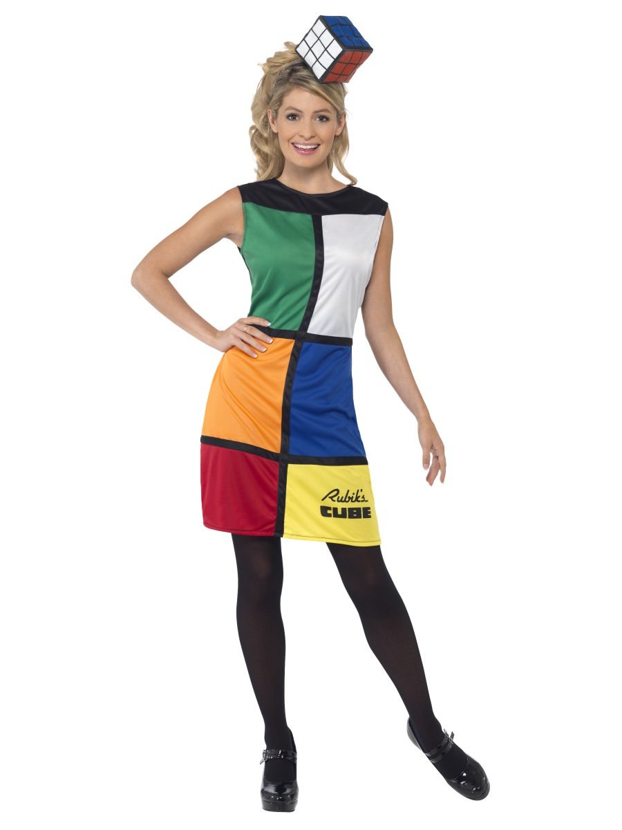 Rubik's Cube Costume, with Headband Alternative View 3.jpg