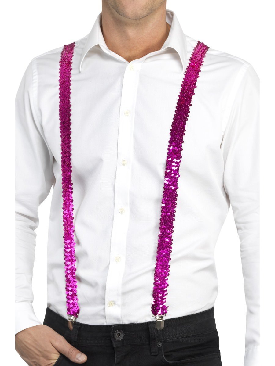 Sequin Braces, Pink