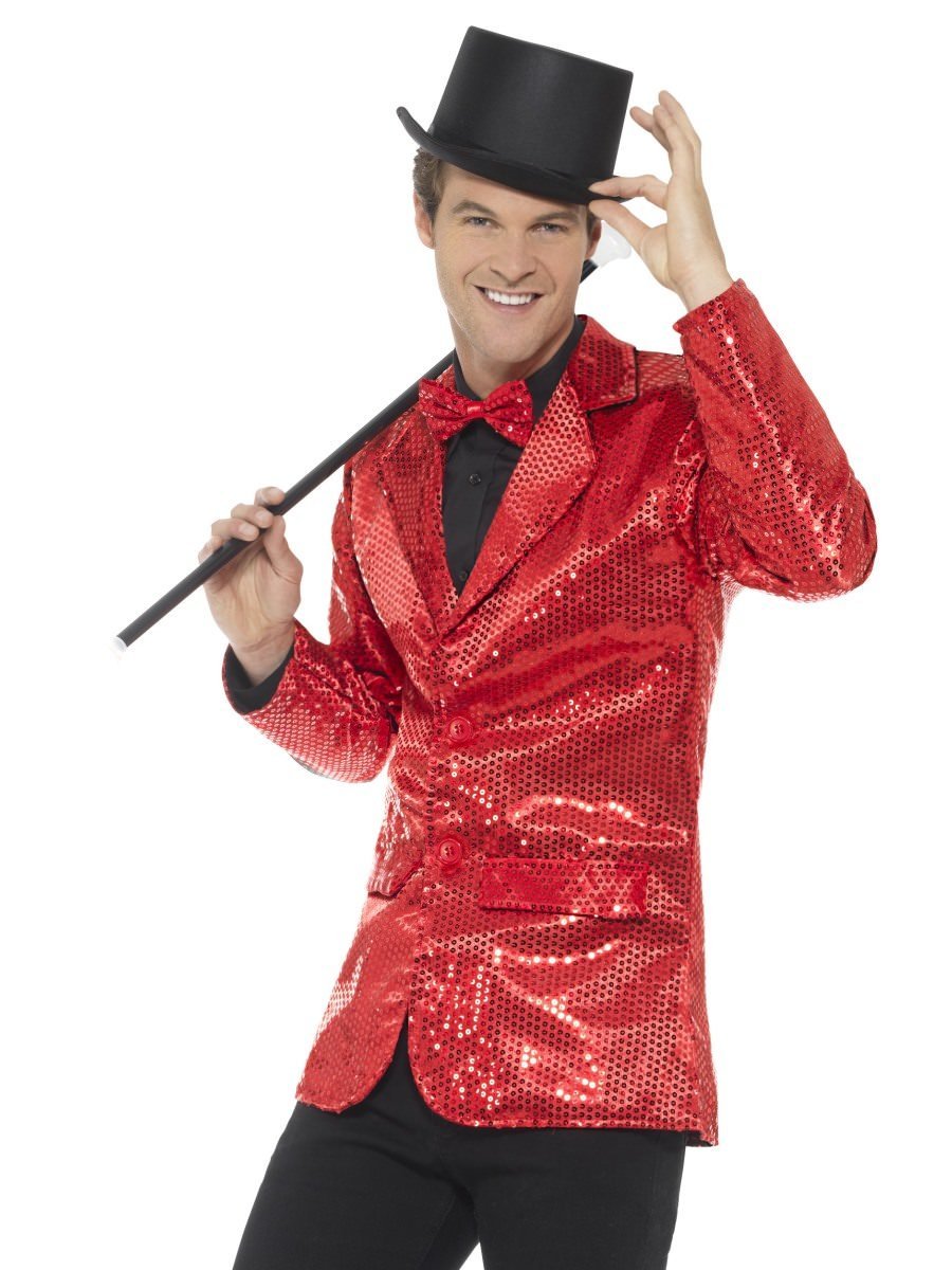 Sequin Jacket, Mens, Red