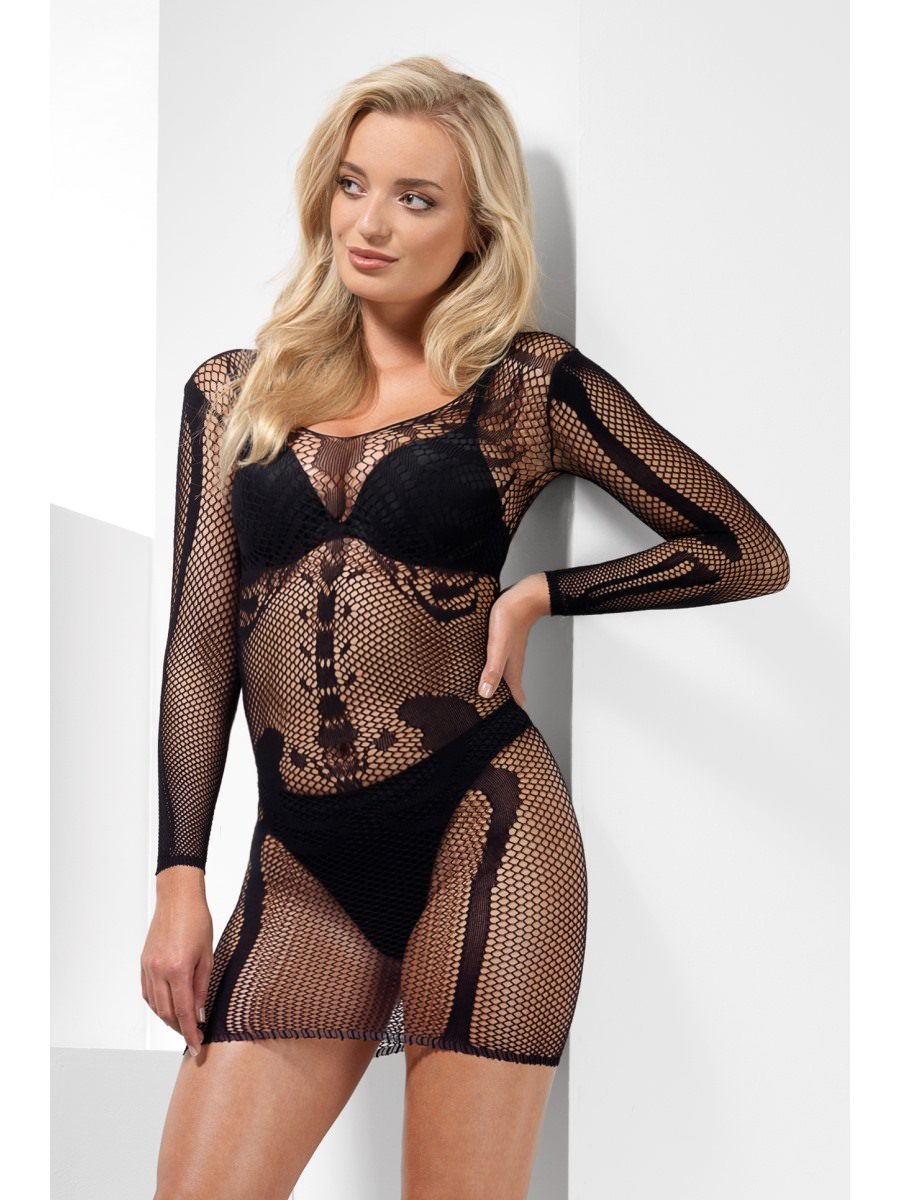 Skeleton Bone Net Dress