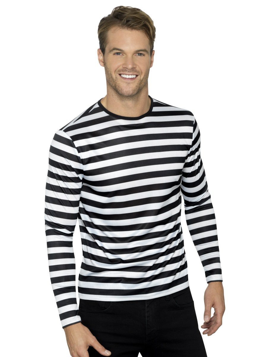 Stripy T-Shirt, Black