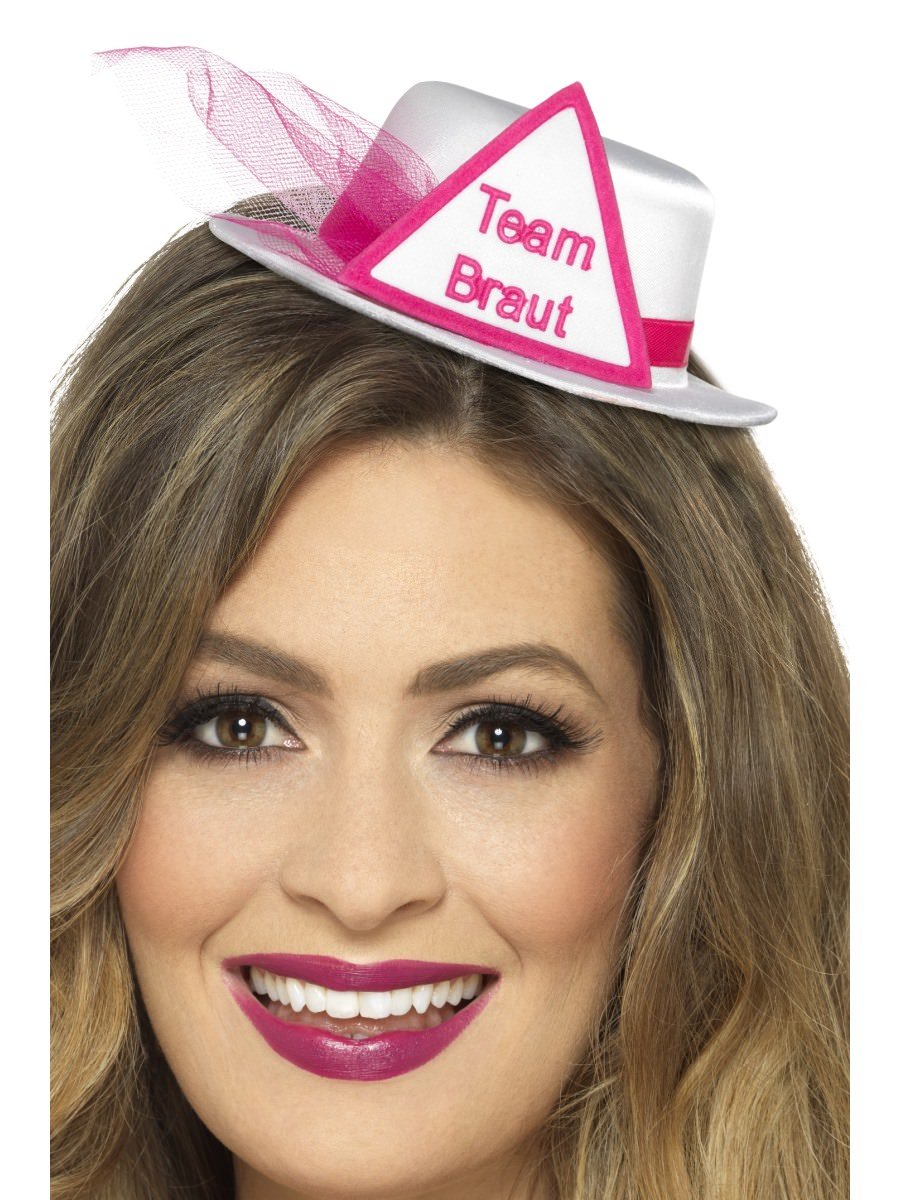 Team Braut Hat, White