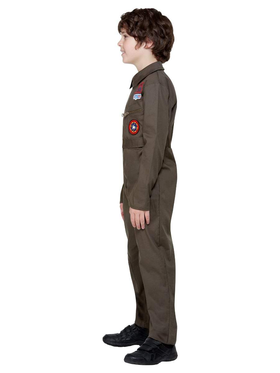 Top Gun Kids Costume with Jumpsuit