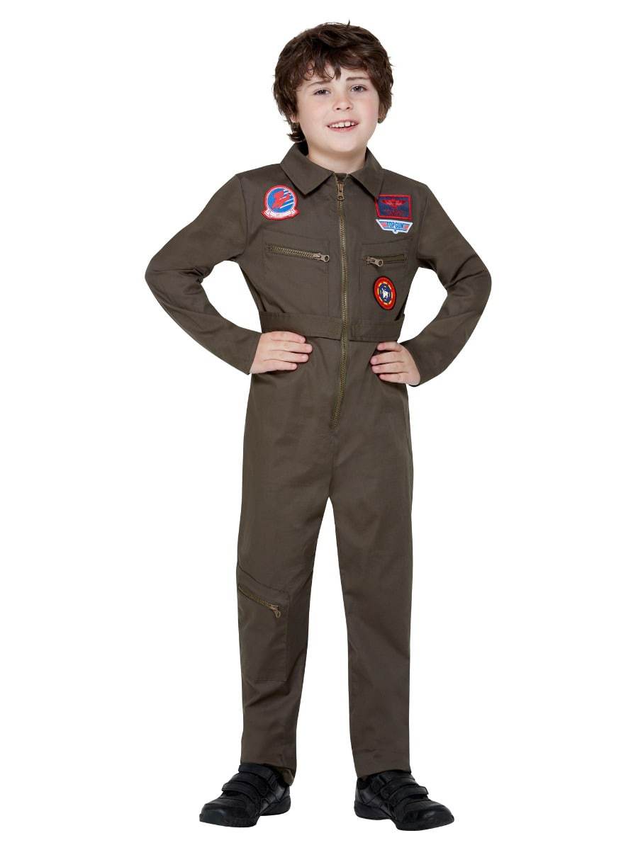 Top Gun Kids Costume with Jumpsuit