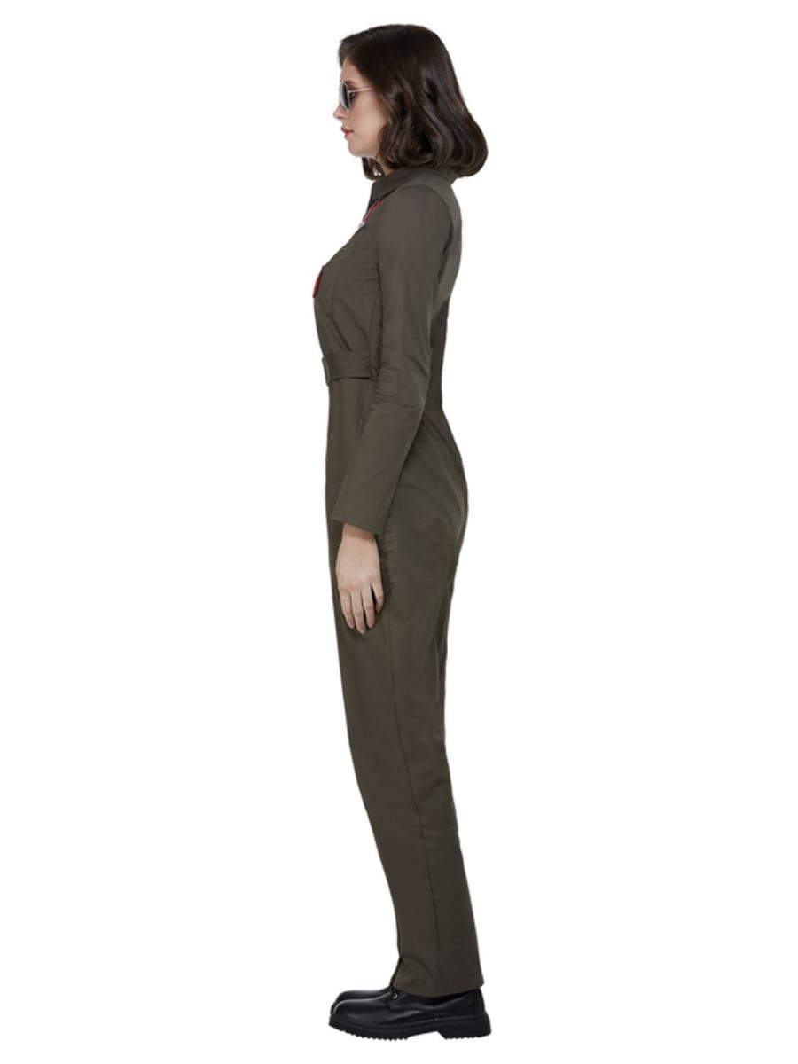 Top Gun Ladies Costume with Jumpsuit