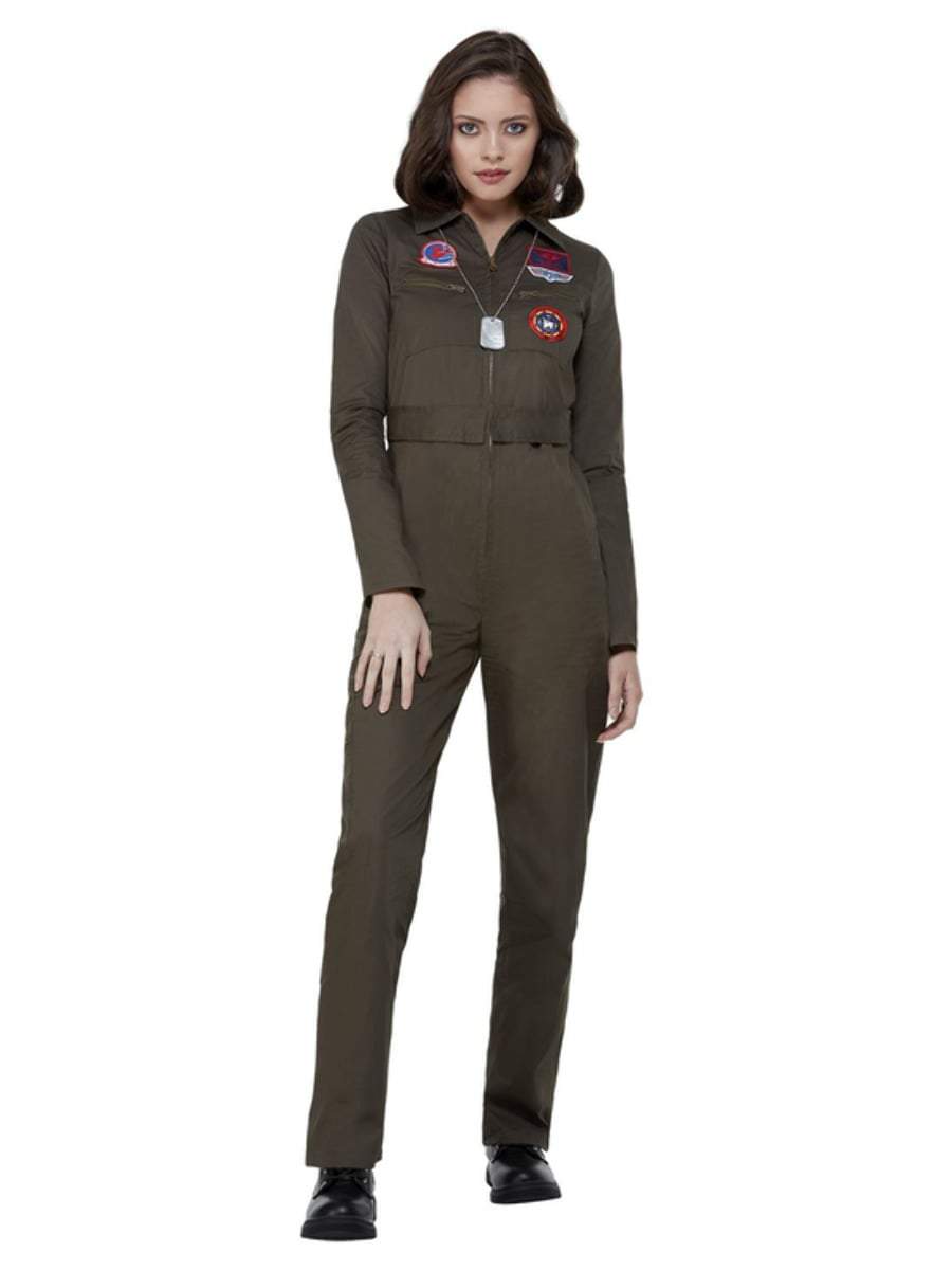 Top Gun Ladies Costume with Jumpsuit