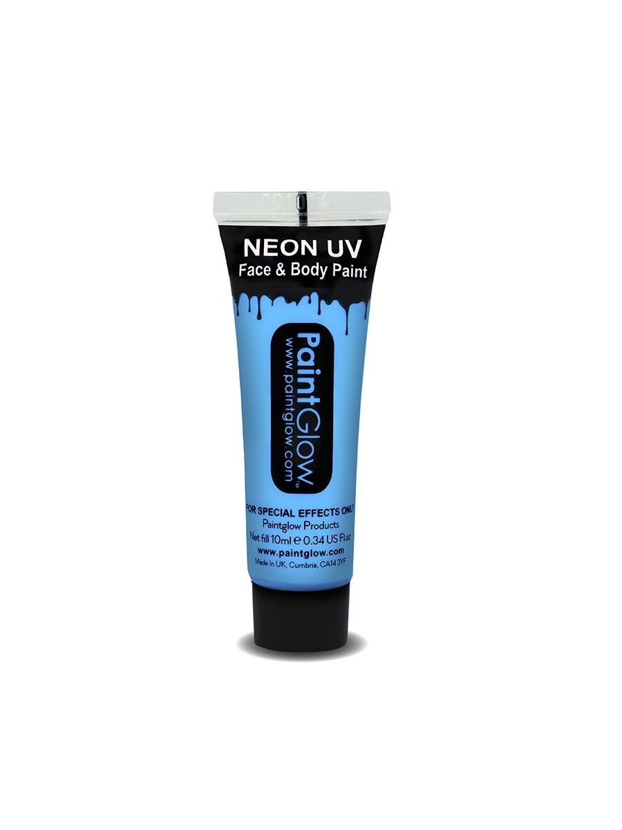 UV Face & Body Paint, Baby Blue, 10ml
