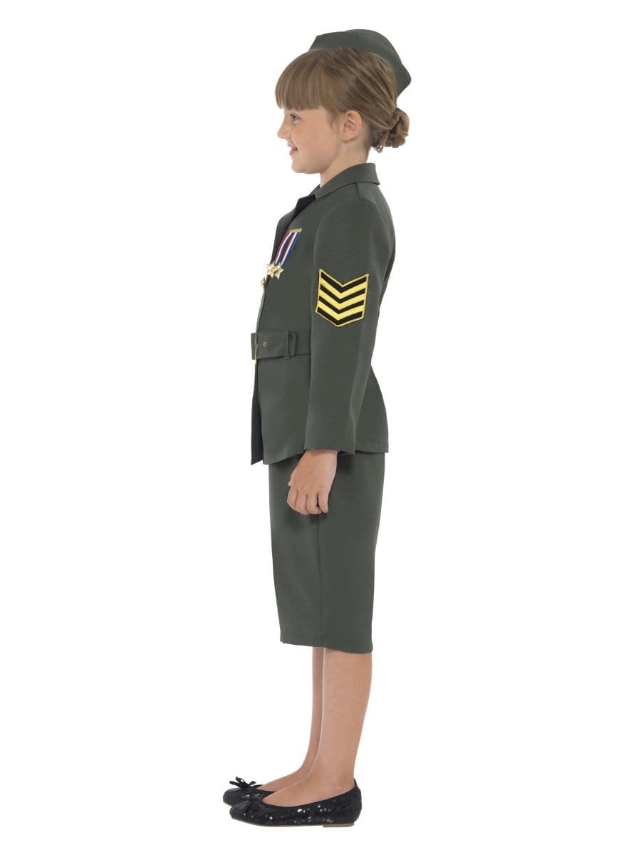 WW2 Army Girl Costume, Childs Alternative View 1.jpg