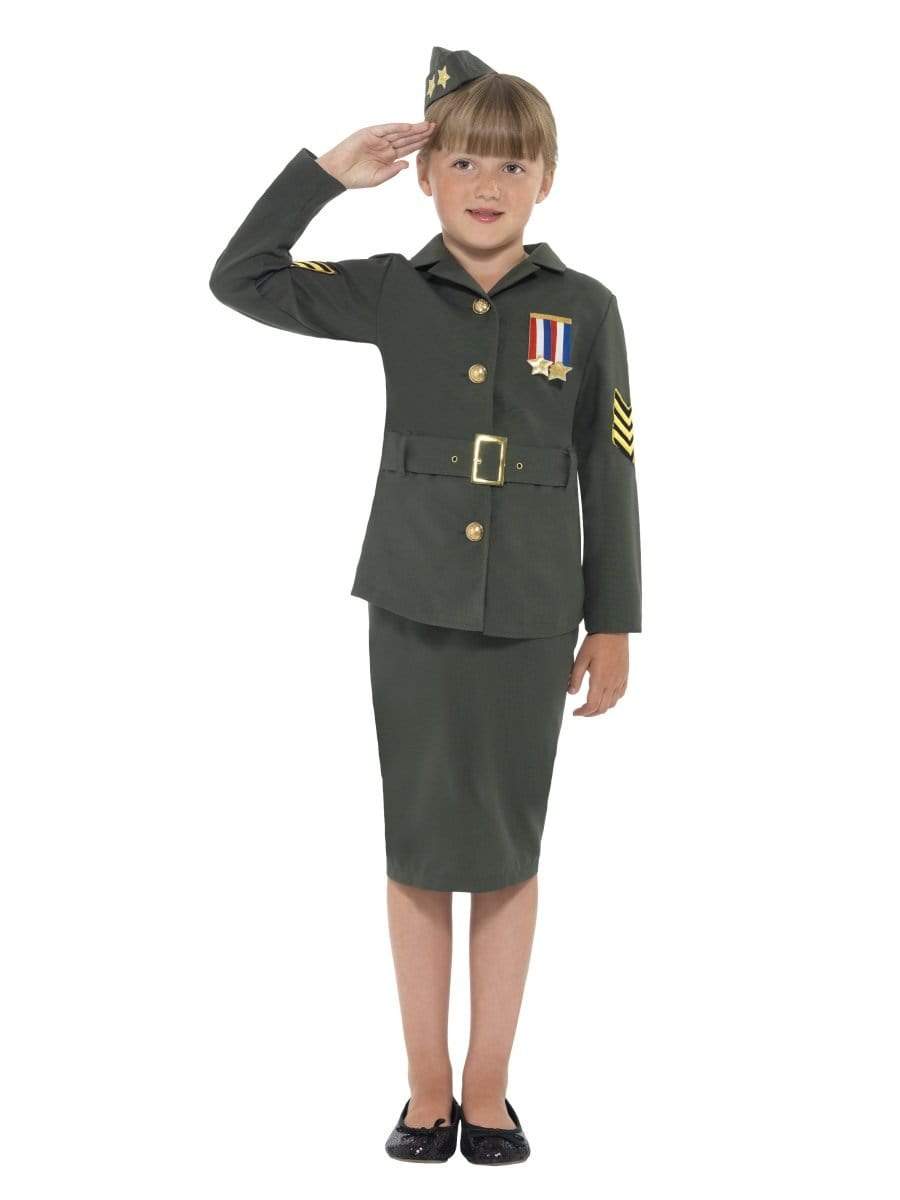 WW2 Army Girl Costume, Childs