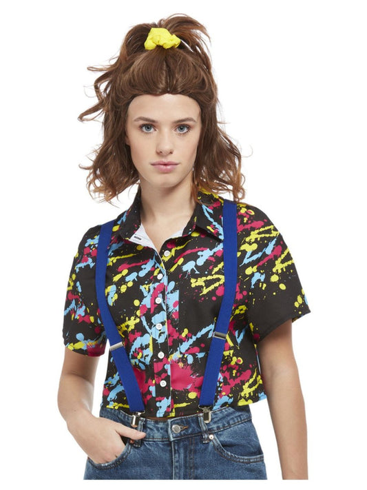 80s Paint Splatter Print Shirt