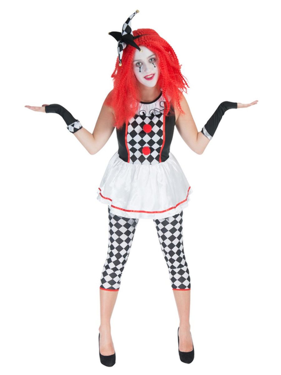Ladies Clown Jester Costume
