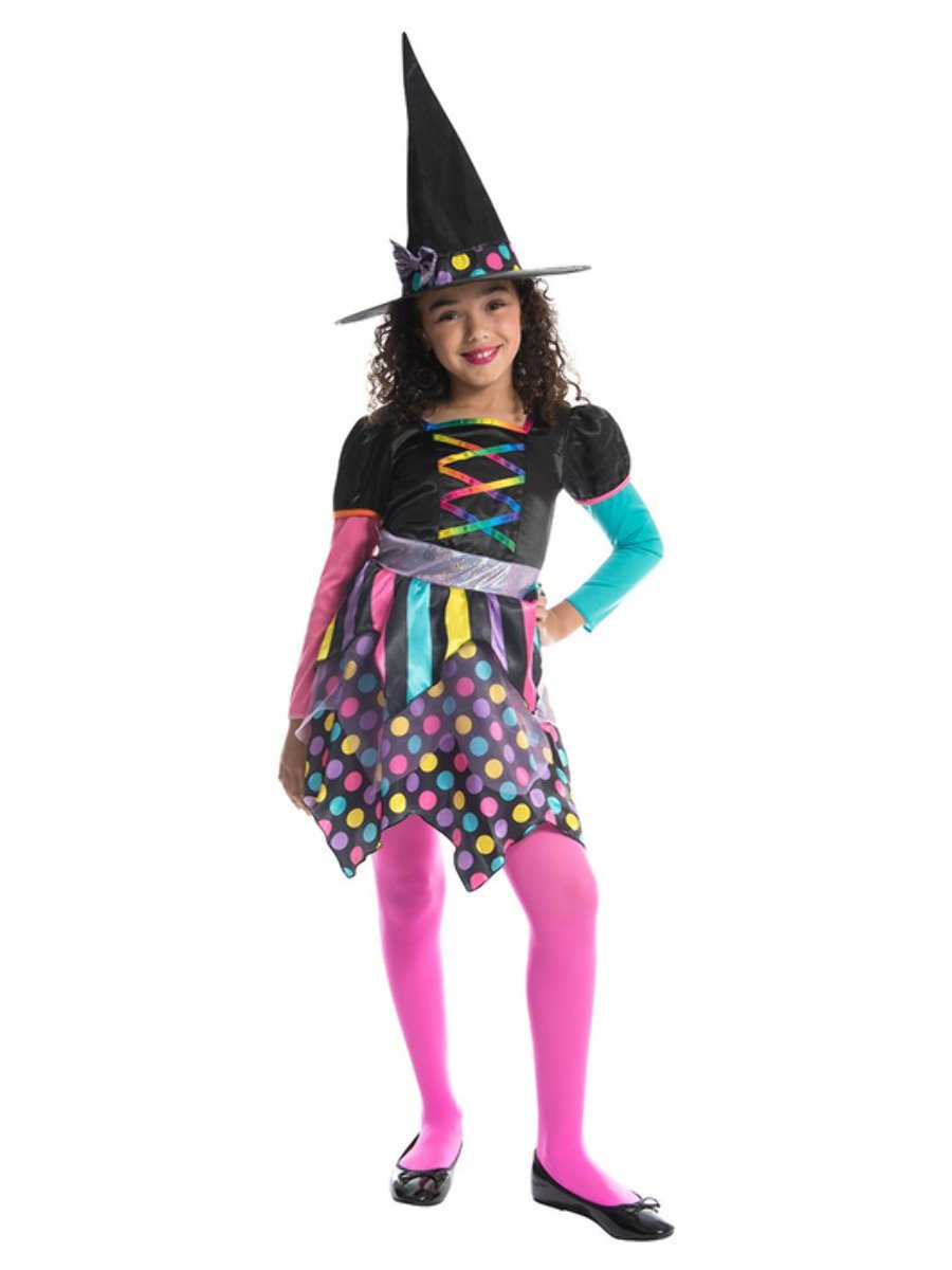 Girls Neon Witch Costume