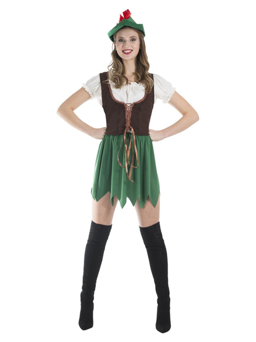 Robin Hood Lady Costume, 4 Assorted
