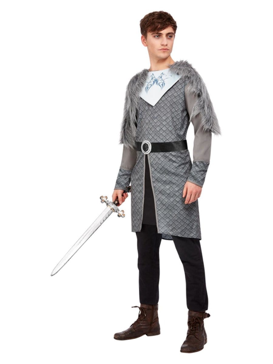 Winter Warrior King Costume, Grey