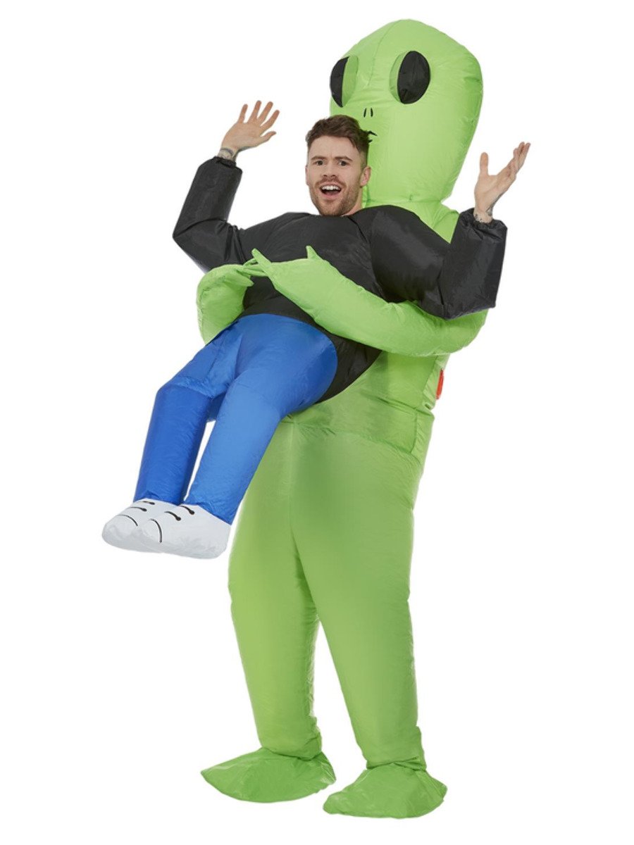 Inflatable Alien Abduction Costume, Green