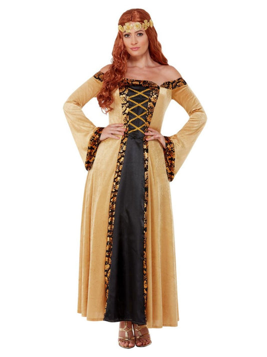 Deluxe Medieval Countess Costume, Gold