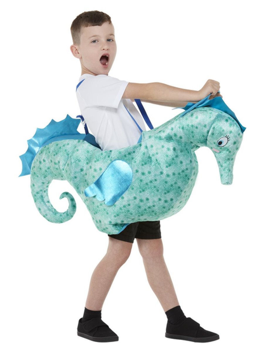 Kids Ride-In Seahorse Costume Alt1
