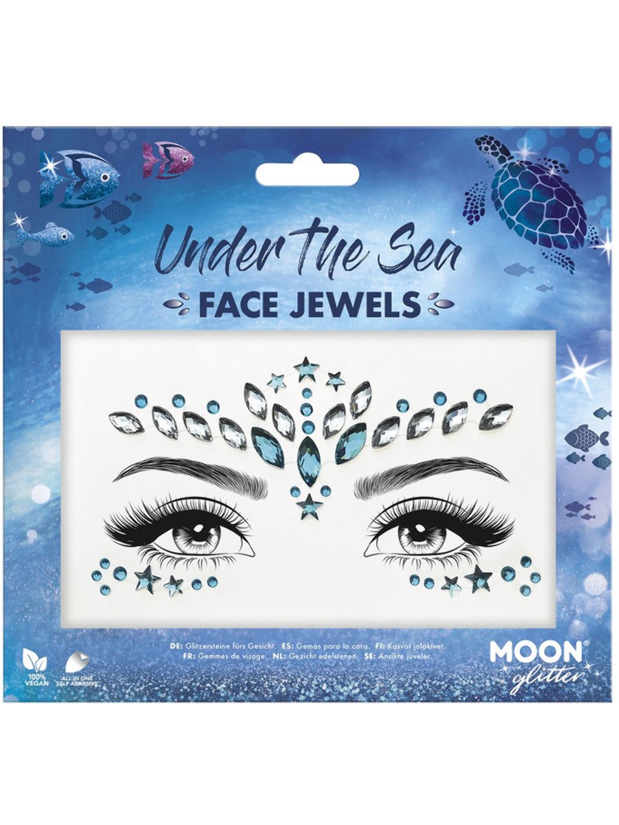 Moon Glitter Face Jewels, Under The Sea