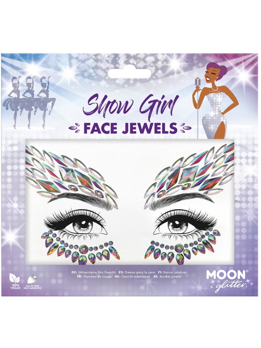 Moon Glitter Face Jewels, Show Girl