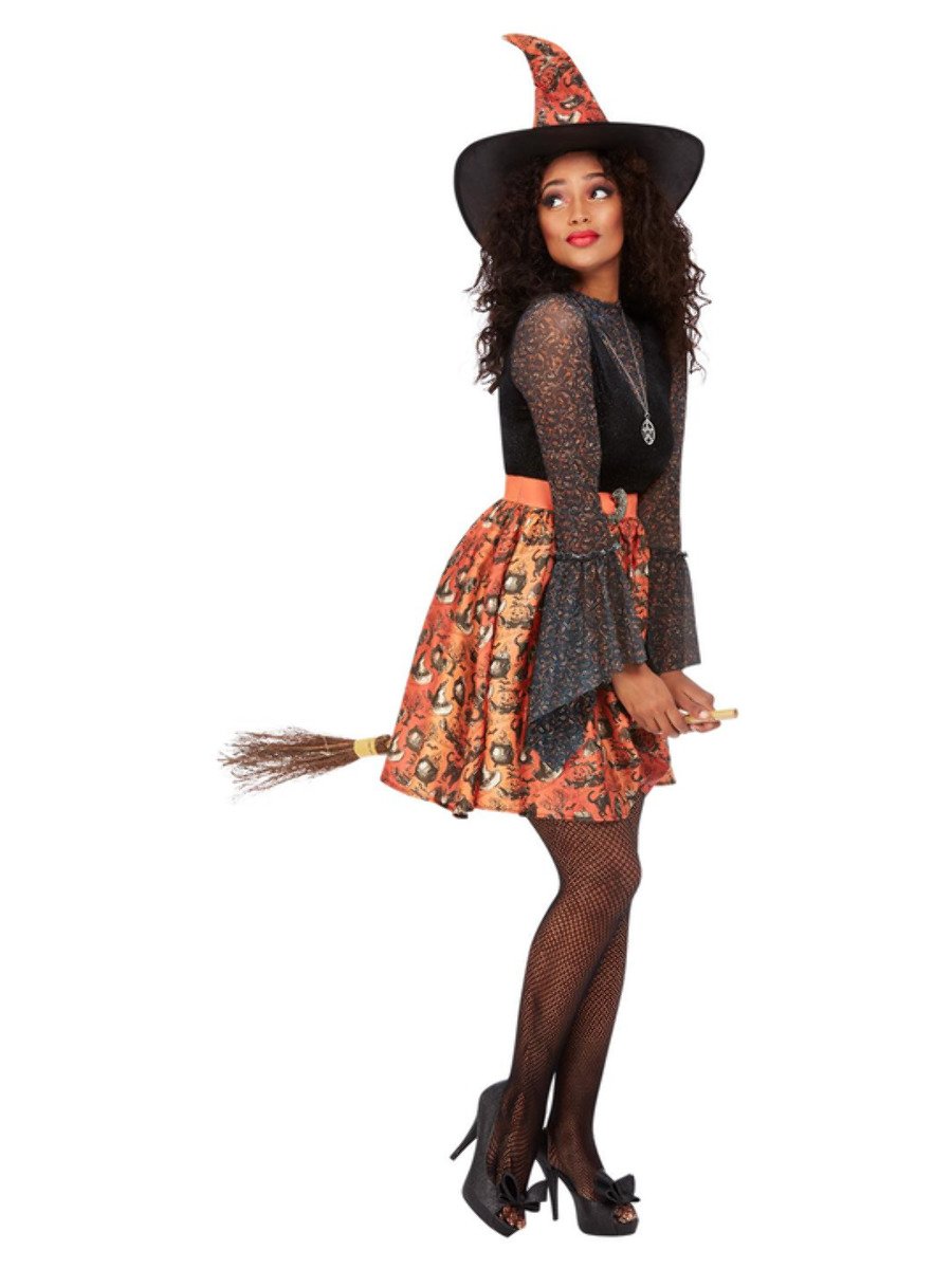 Vintage Witch Costume, Orange Alternate 2