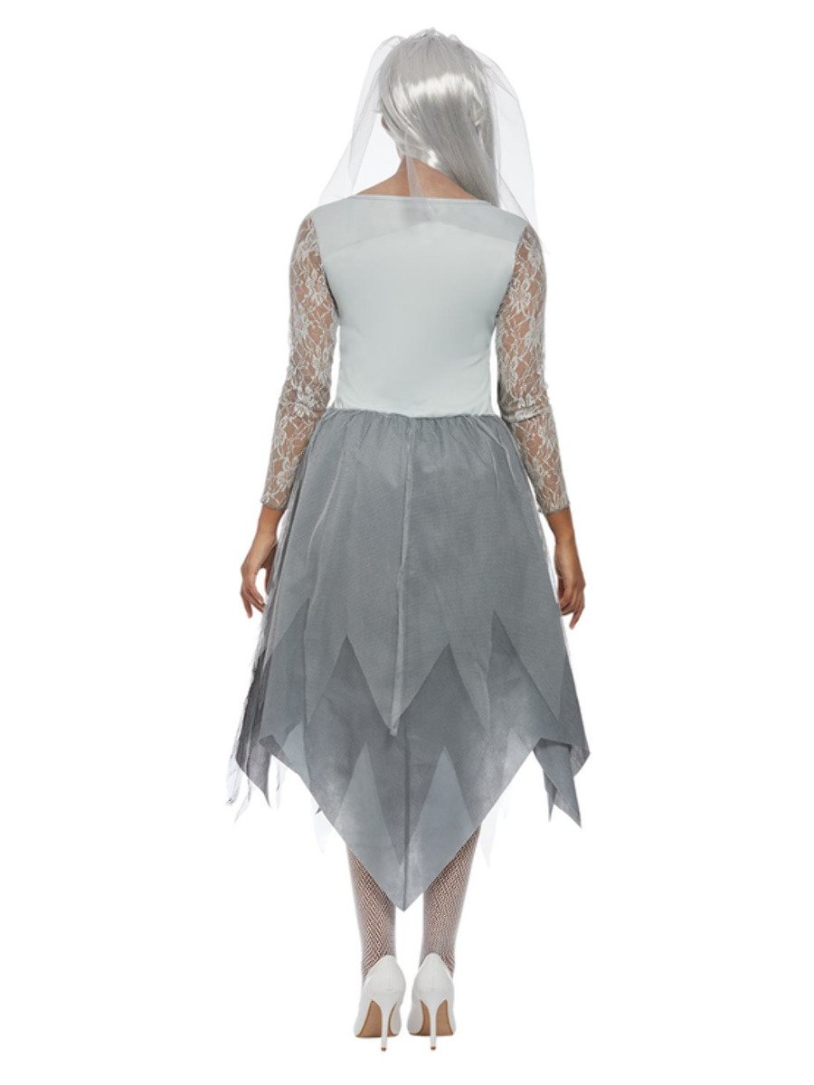Graveyard Bride Costume, Grey Back