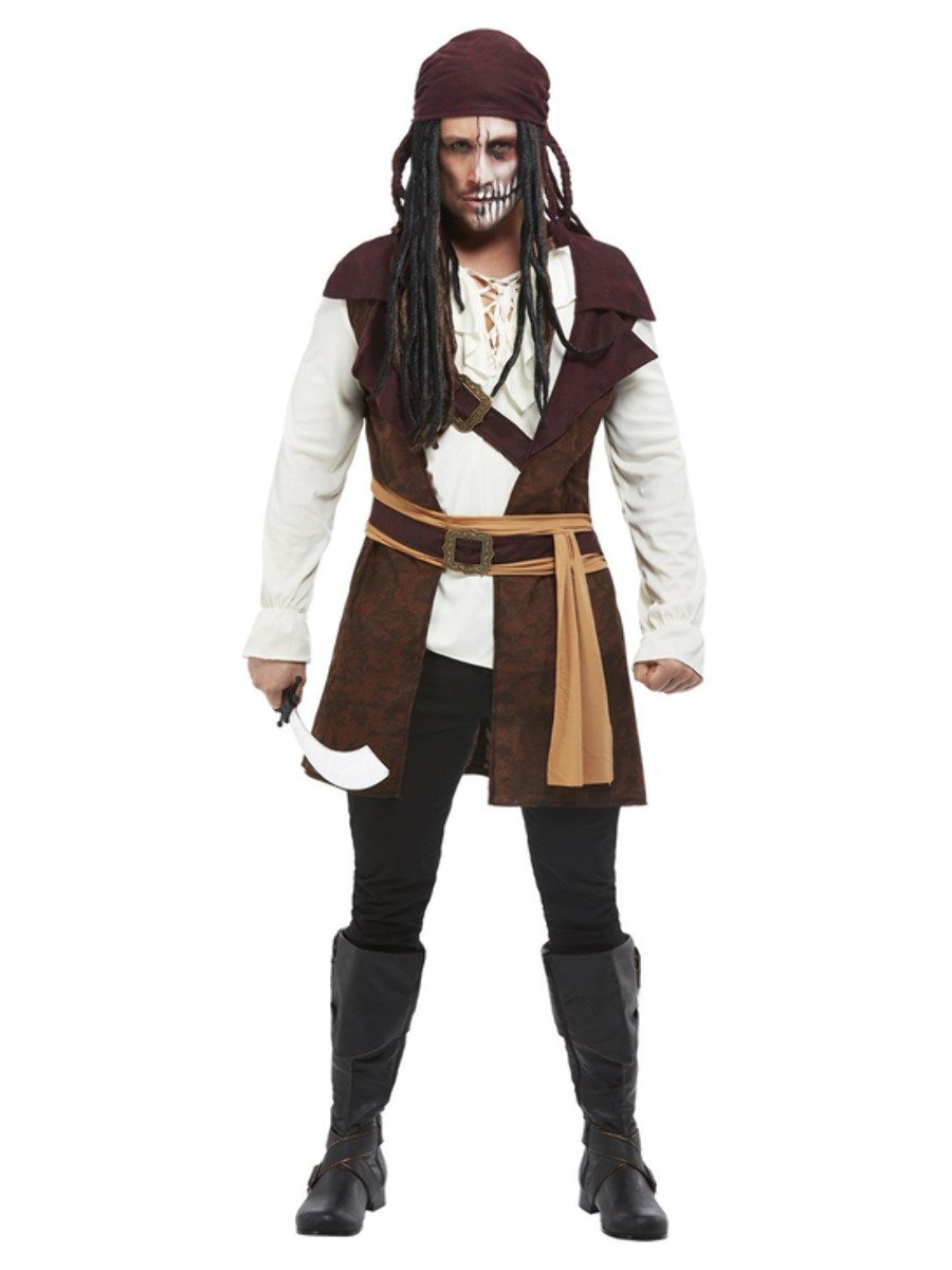 Dark Spirit Pirate Costume, Brown Alternate