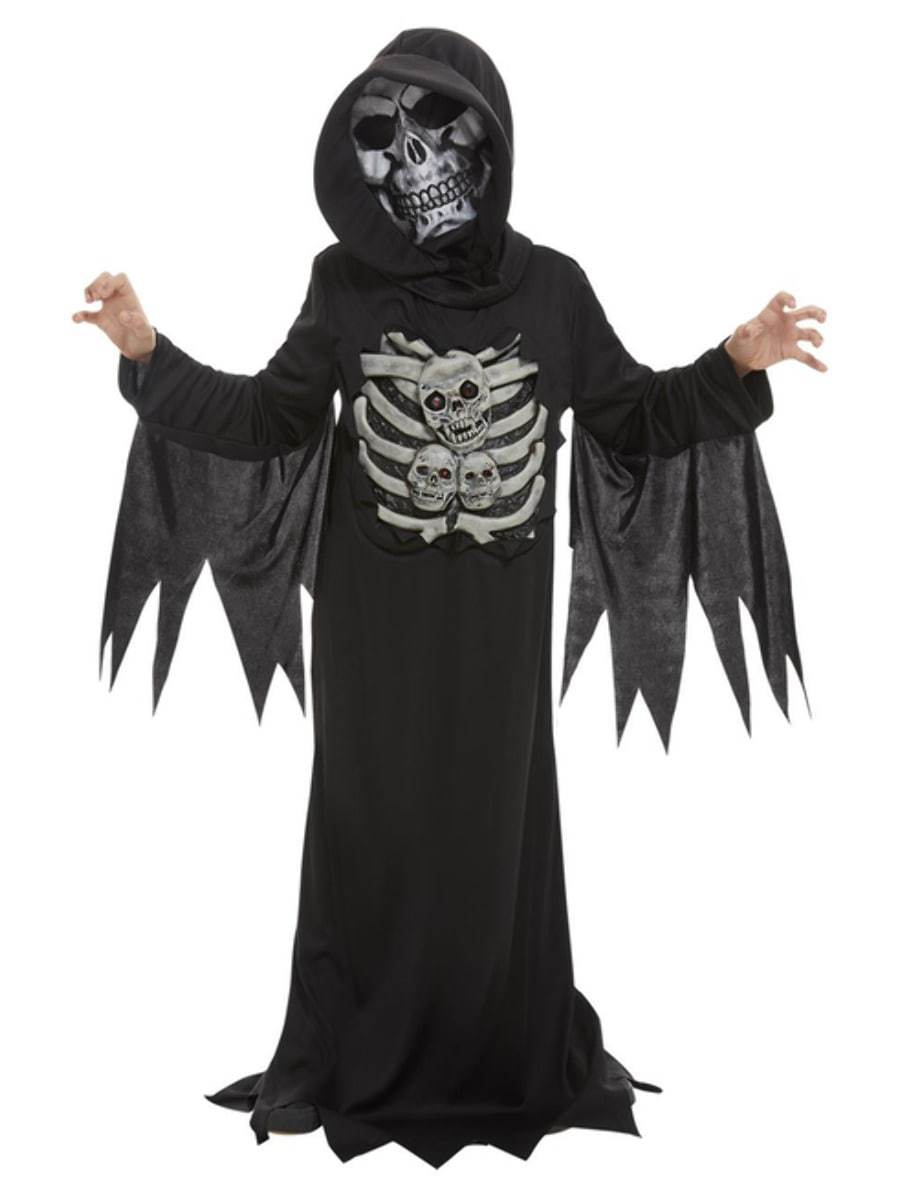 Boys Skeleton Reaper Costume Alt1