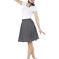 Adults Black 50s Polka Dot Skirt