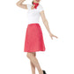 Adults Red 50s Polka Dot Skirt