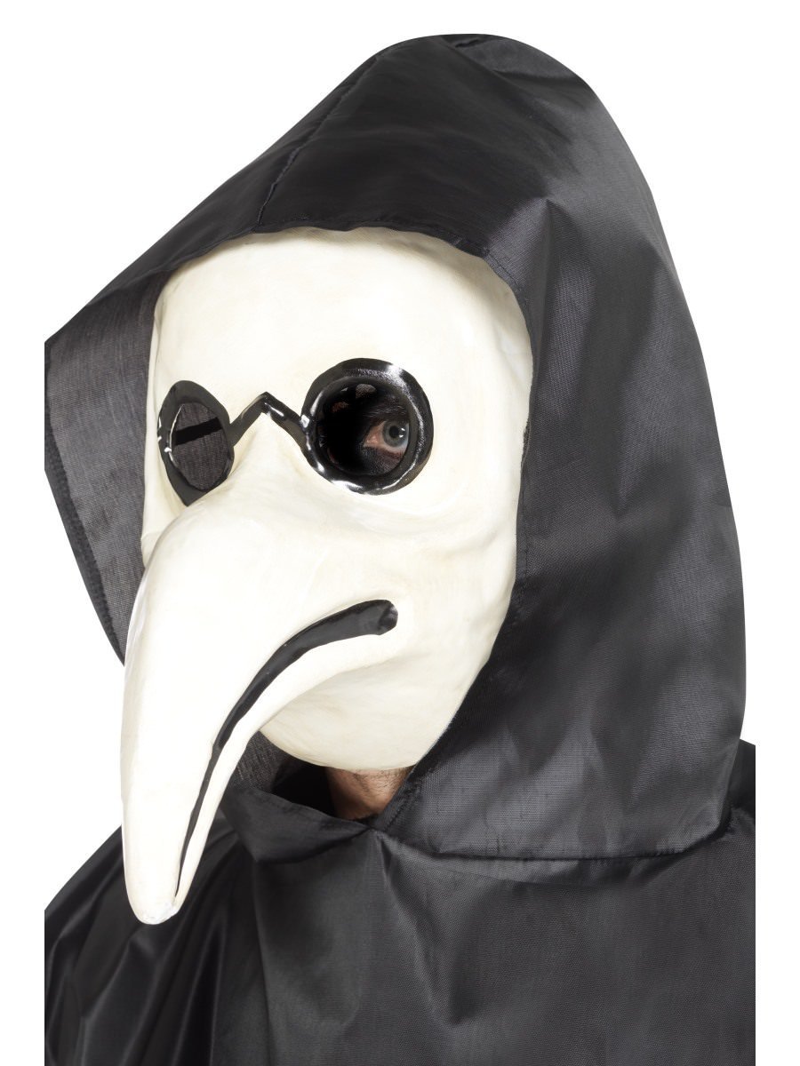 Authentic Plague Doctor Mask, White