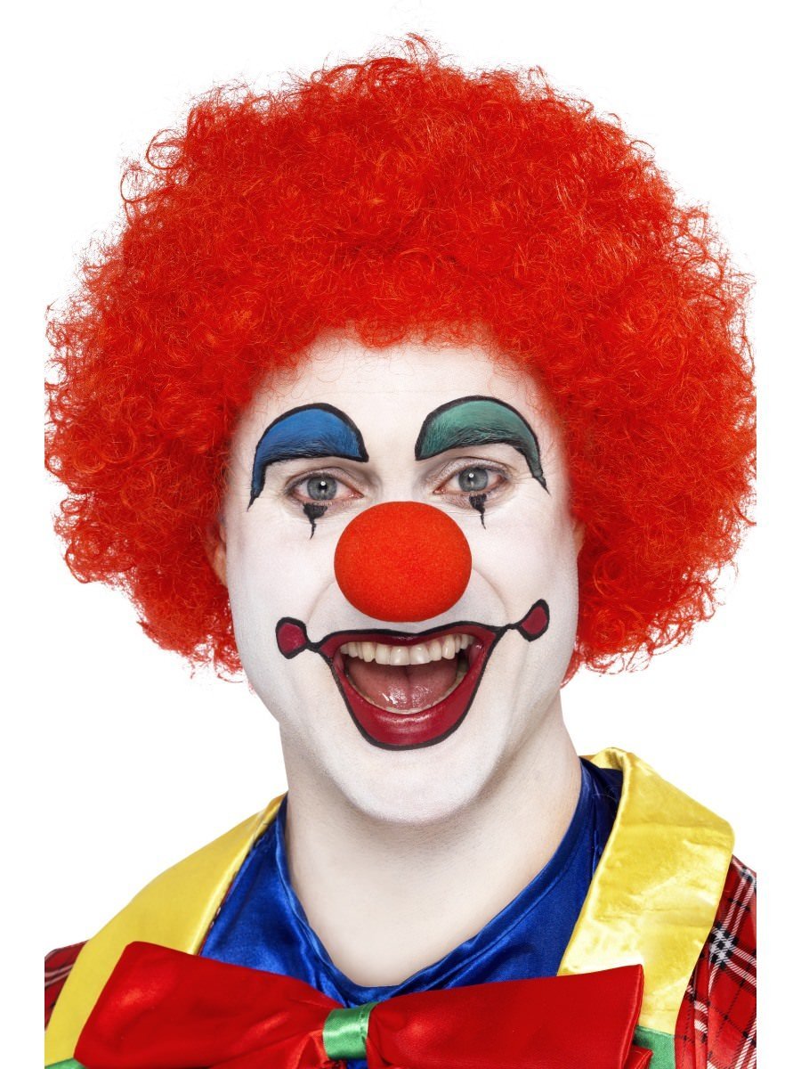 Crazy Clown Wig, Red Alternative View 1.jpg