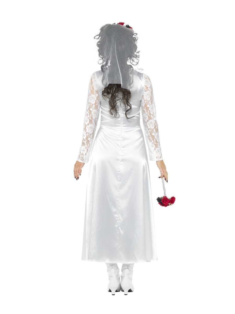 Day of the Dead Bride Costume, White Alternative View 2.jpg