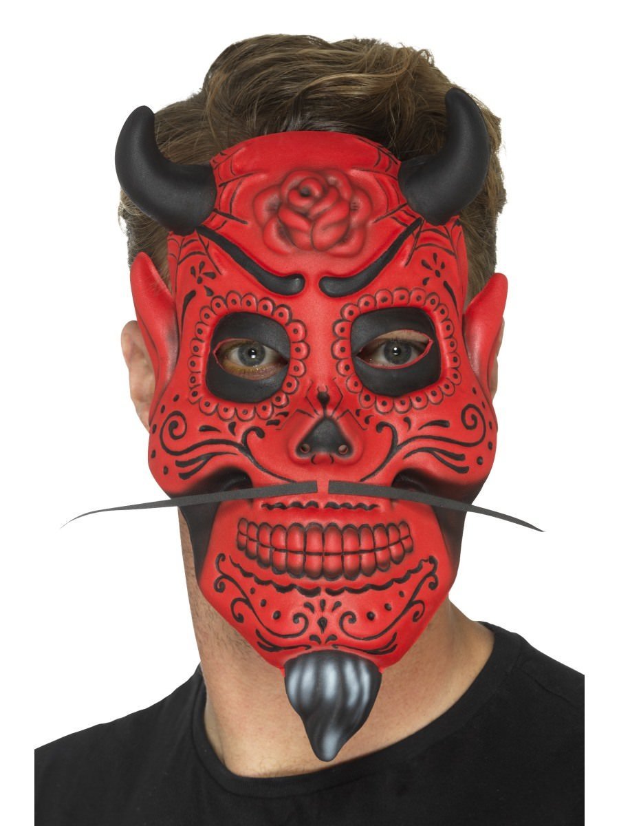 Day of the Dead Devil Mask, Adult