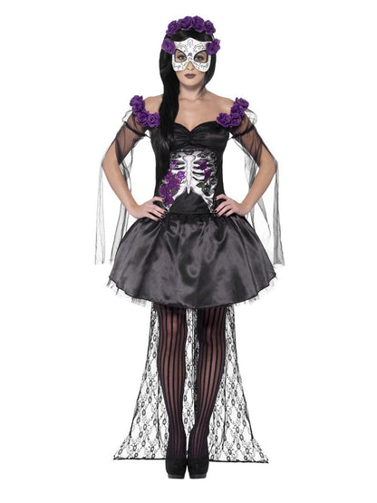 Day of the Dead Senorita Costume, with Printed Top